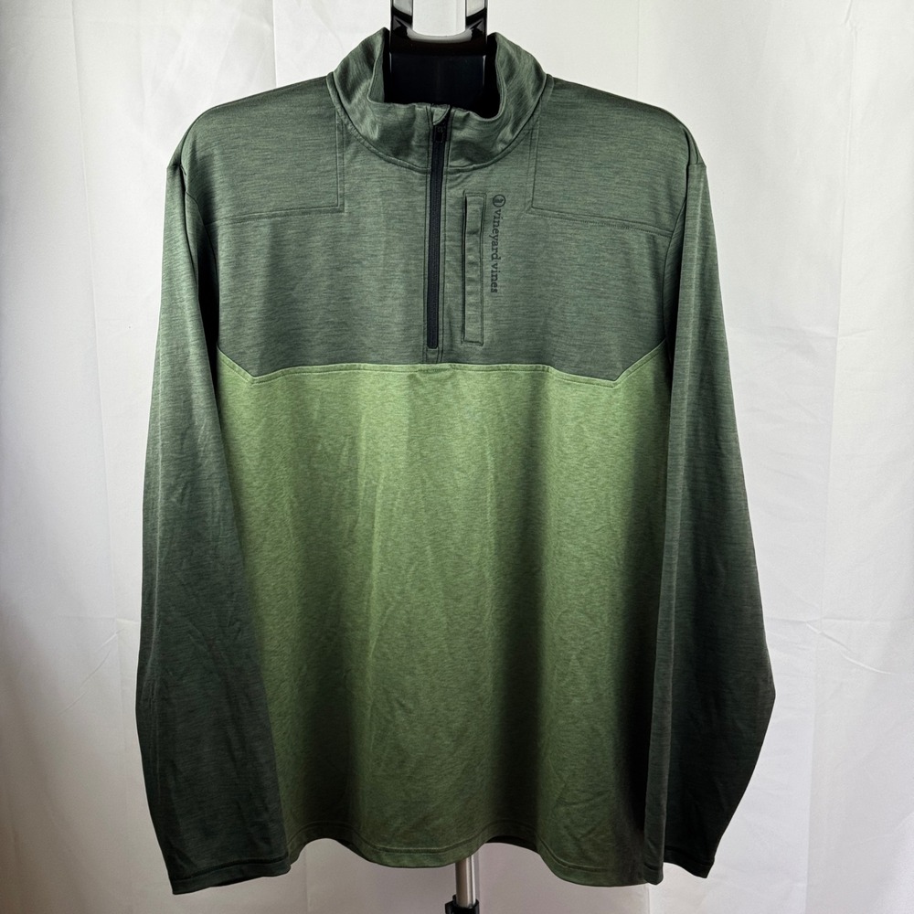 Vineyard Vines Pullover On-The-Go Shep Shirt Colorblock XXL‎ Green